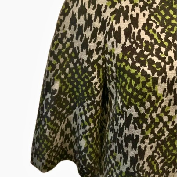 Trina Turk Stylish Cropped Jacket Trending Patchwork Pattern 3/4 Sleeves Sz 4 - Picture 6 of 11